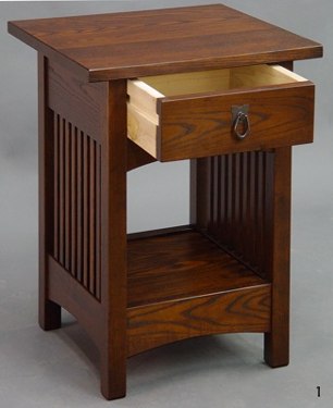 ASH Spindle End Table