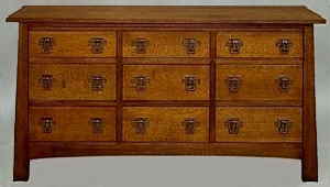 Mackintosh 9 Drawer Bureau