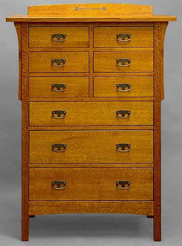 Arts & Crafts 9 Drawer Chest #812