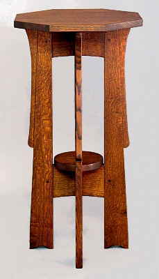 Arts & Crafts Board Leg Stands oak